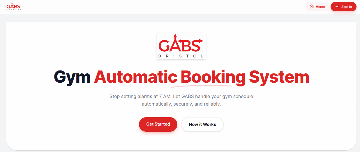 GABS Client React Application