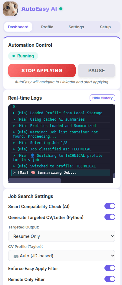 AutoEasy: Intelligent Job Application RPA