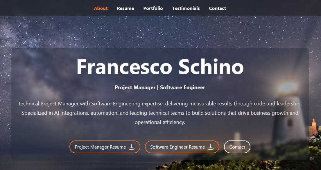 My personal website